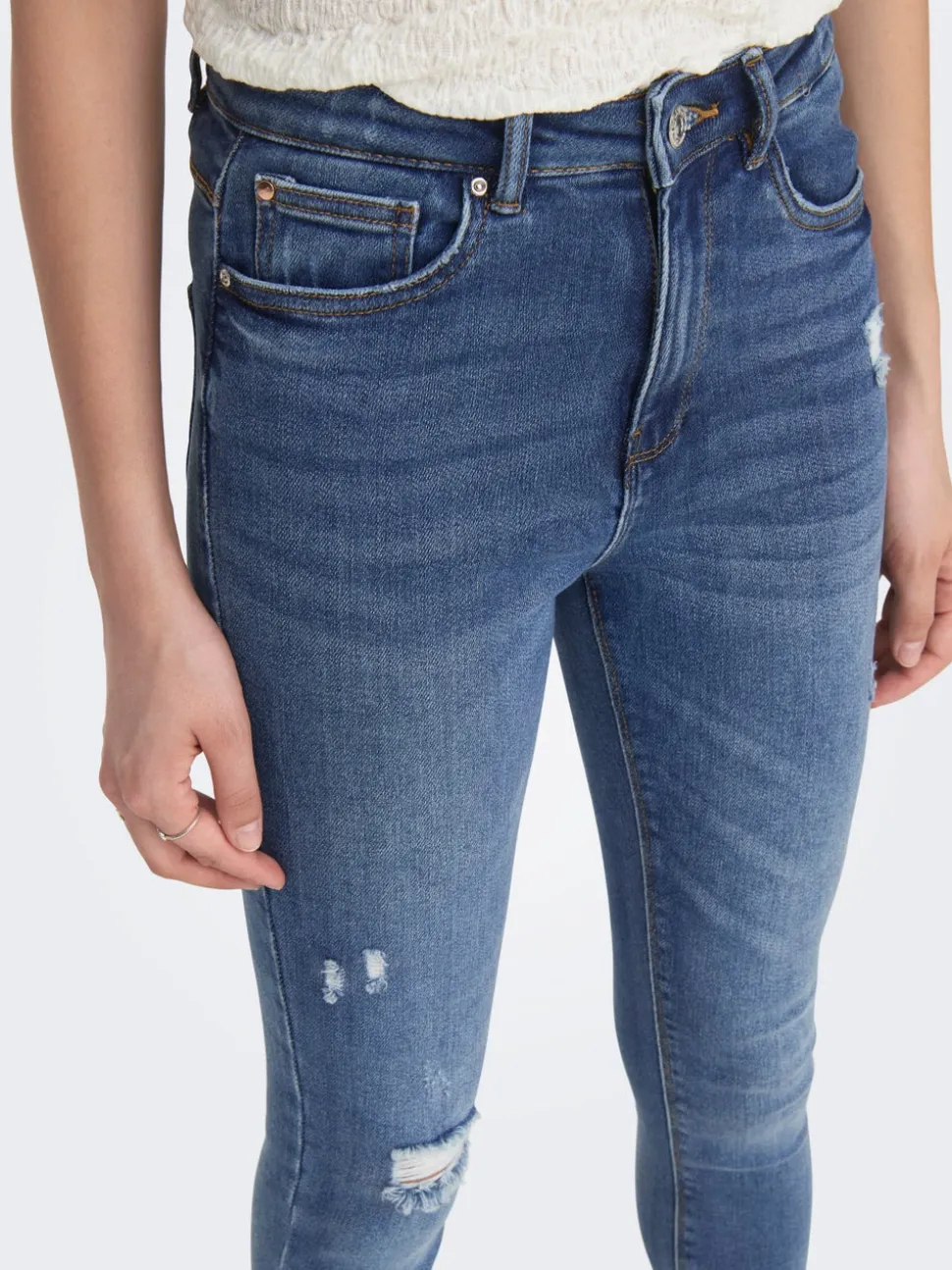 ONLMILA Vita alta Skinny Fit Lunghezza alla caviglia Jeans