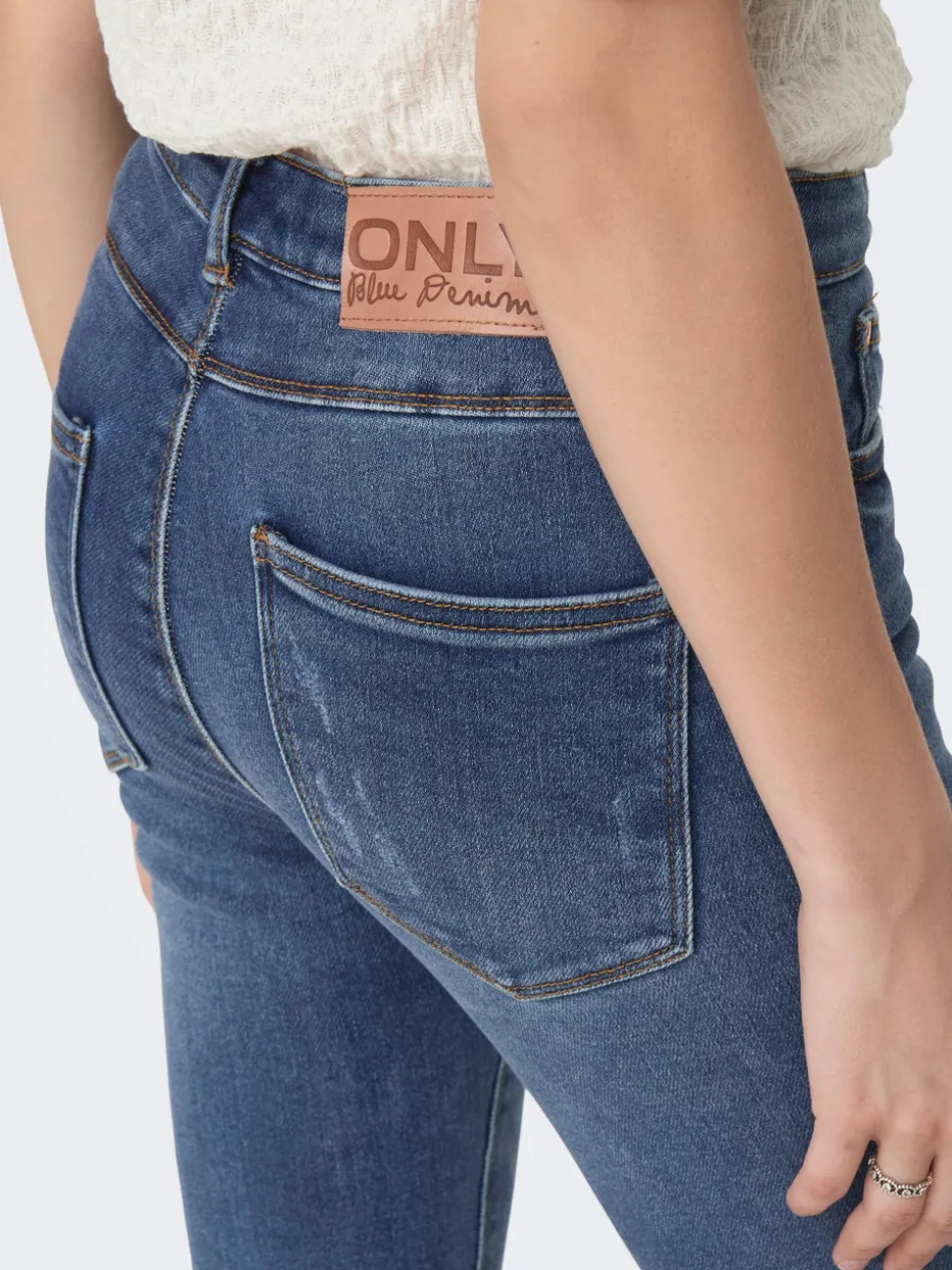 ONLMILA Vita alta Skinny Fit Lunghezza alla caviglia Jeans