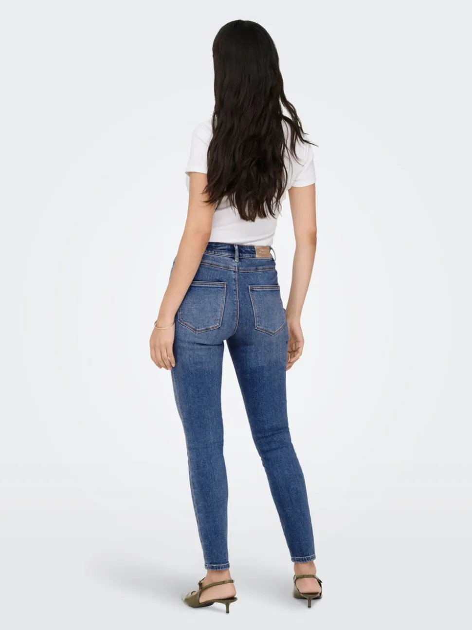 ONLMILA Vita alta Skinny Fit Lunghezza alla caviglia Jeans