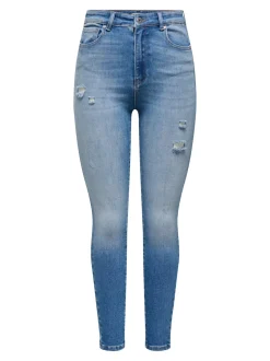 ONLMILA Vita alta Skinny Fit Lunghezza alla caviglia Jeans