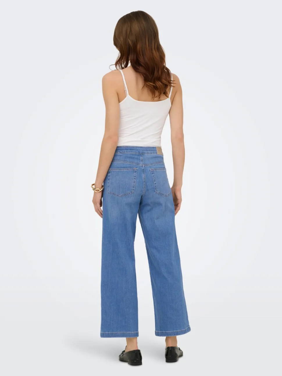 ONLNEW Vita alta Vestibilità ampia - Corto Cropped Jeans