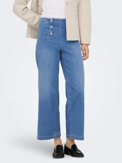 ONLNEW Vita alta Vestibilità ampia - Corto Cropped Jeans