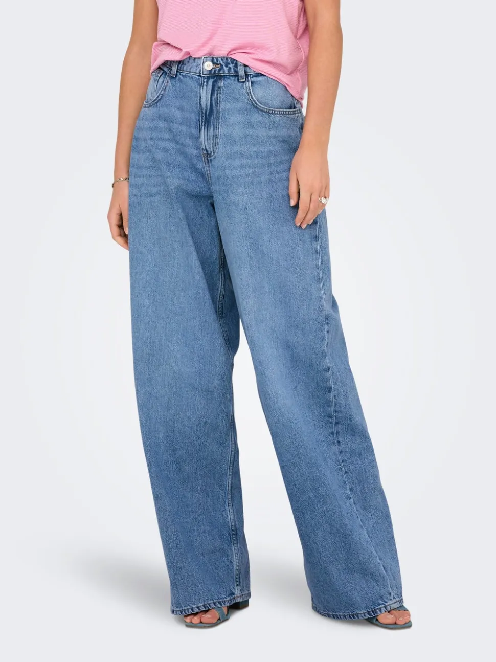 ONLPAULINA Vita alta Baggy Fit Jeans