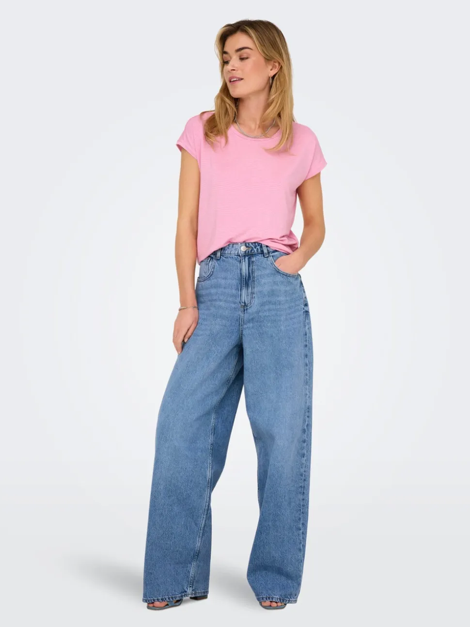 ONLPAULINA Vita alta Baggy Fit Jeans