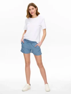 ONLPEMA Vita media Relaxed Fit Bermuda in jeans