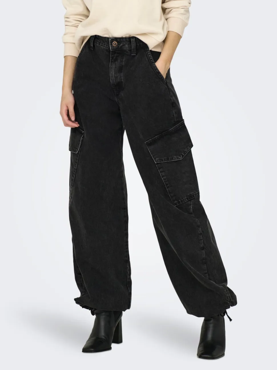 ONLPERNILLE Vita alta Vestibilità jogger Jeans