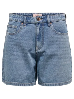 ONLPHINE Vita alta Regular Fit Bermuda in jeans