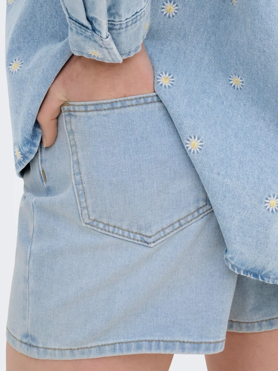 ONLPHINE Vita media Regular Fit Bermuda in jeans