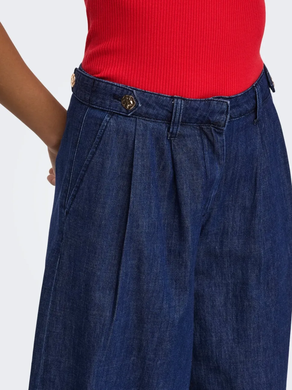 ONLPOSE Vita alta Wide Leg Fit Jeans