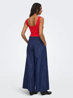 ONLPOSE Vita alta Wide Leg Fit Jeans