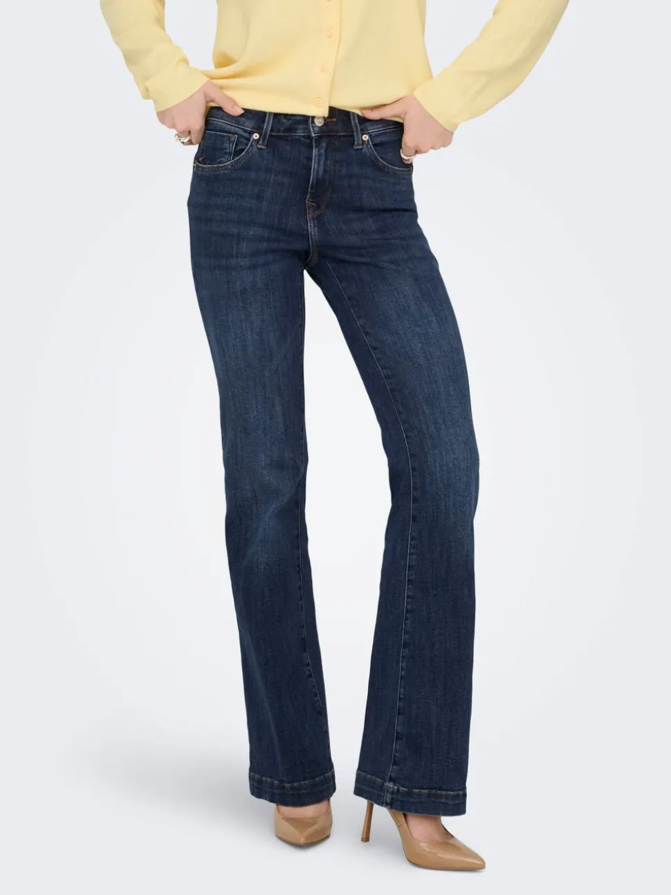 ONLPOWER Vita media Flared Fit Jeans