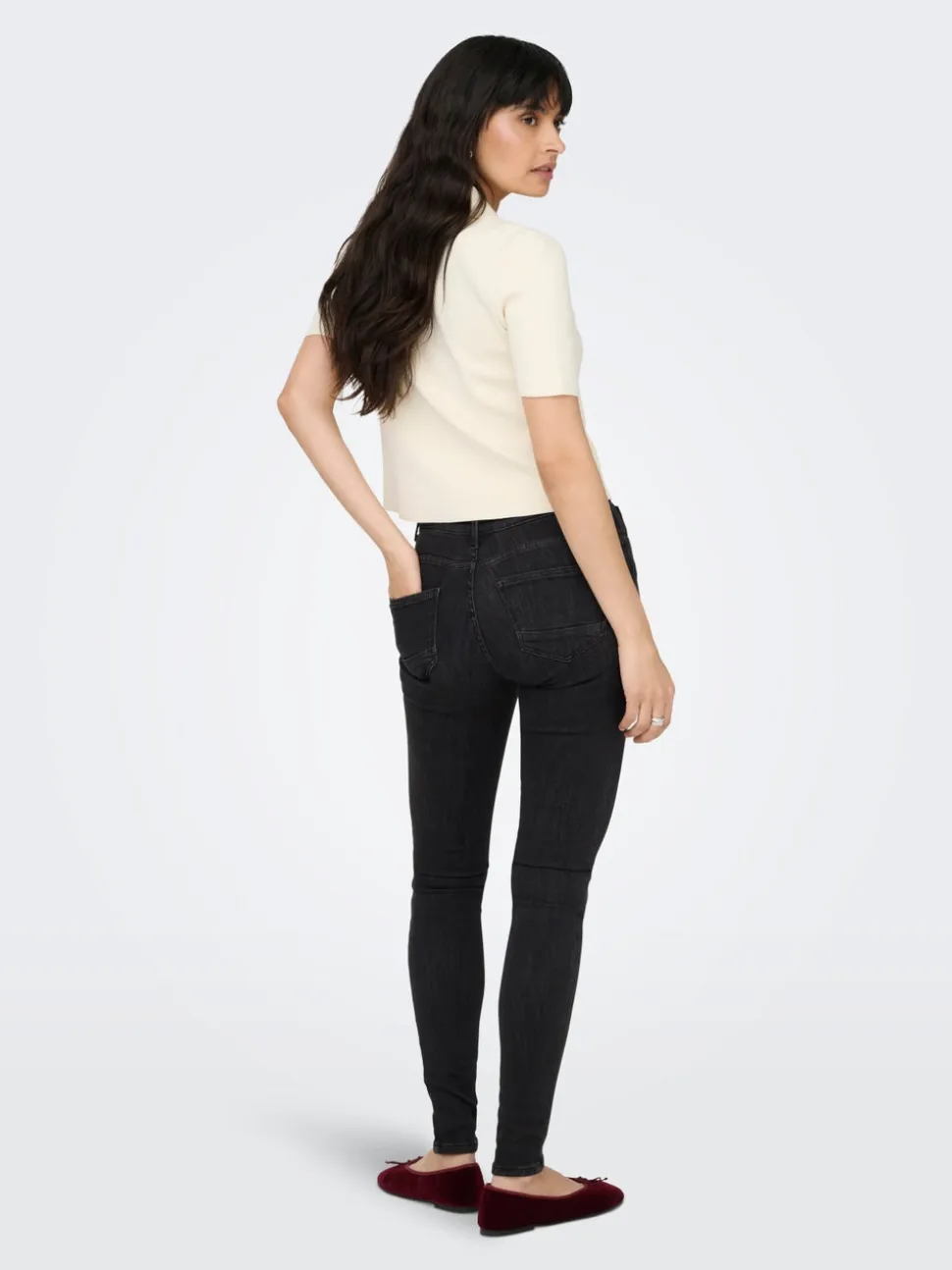 ONLPOWER Vita media Skinny Fit Jeans