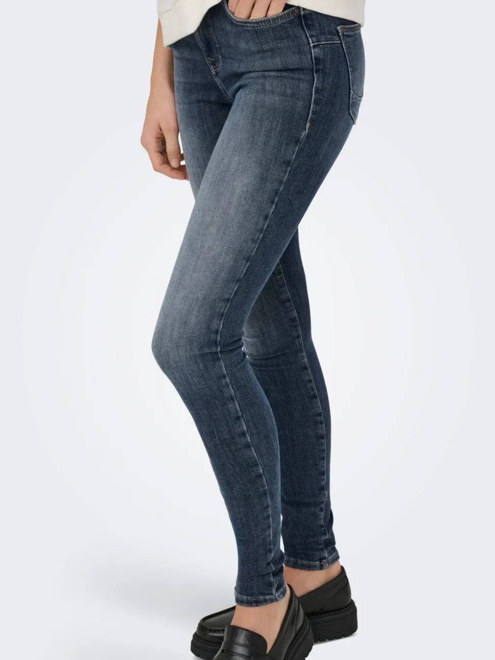 ONLPOWER Vita media Skinny Fit Jeans