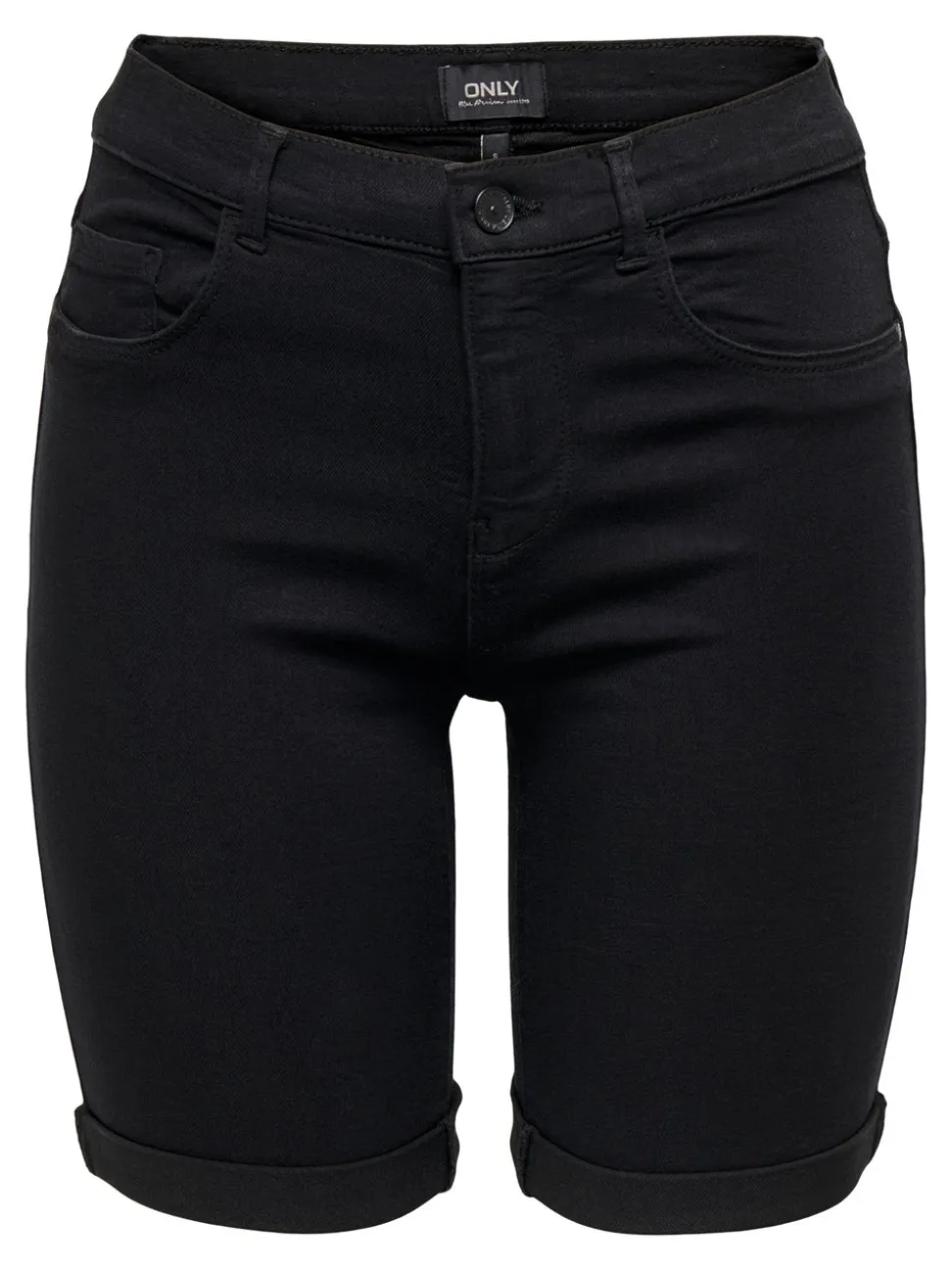 ONLRAIN Vita media Bodycon Fit Bermuda in jeans