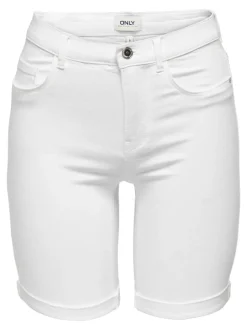 ONLRAIN Vita media Bodycon Fit Bermuda in jeans
