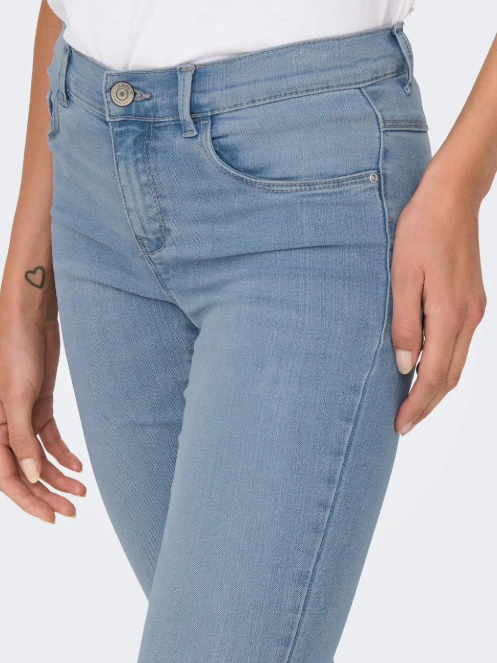 ONLRAIN Vita media Skinny Fit Jeans