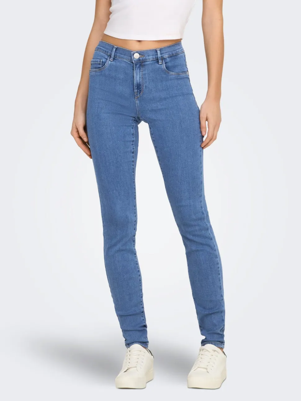 ONLRAIN Vita media Skinny Fit Jeans