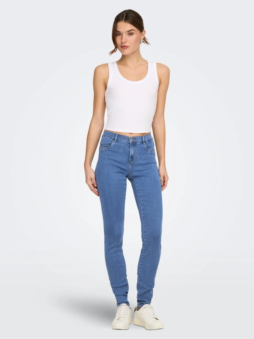 ONLRAIN Vita media Skinny Fit Jeans