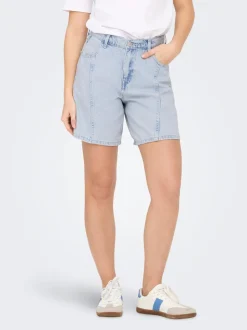 ONLREBECCA Vita media Regular Fit Bermuda in jeans
