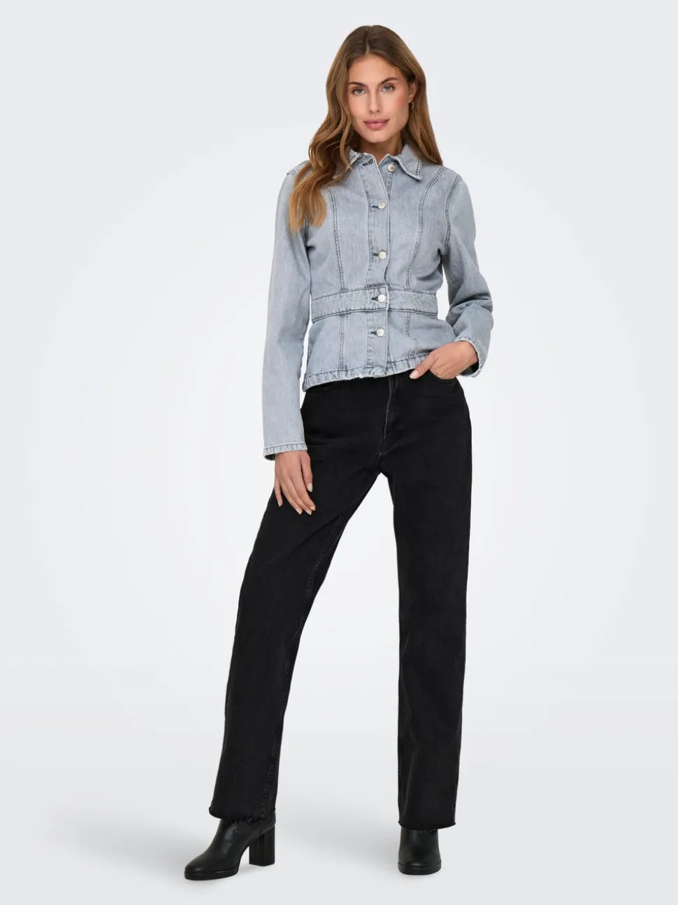 ONLRILEY Vita alta Straight Fit Jeans