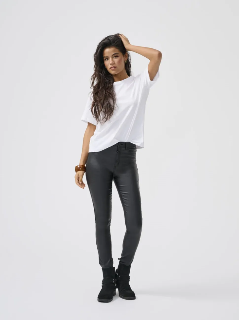 ONLROYAL Skinny Fit Pantaloni in finta pelle