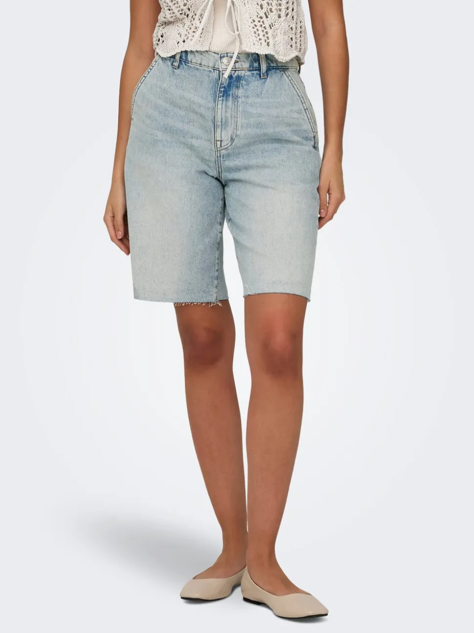 ONLRUTH Vita media Loose Fit Bermuda in jeans