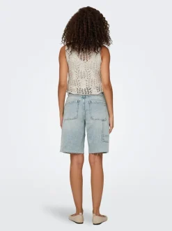 ONLRUTH Vita media Loose Fit Bermuda in jeans