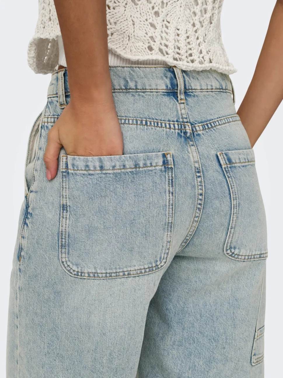 ONLRUTH Vita media Loose Fit Bermuda in jeans