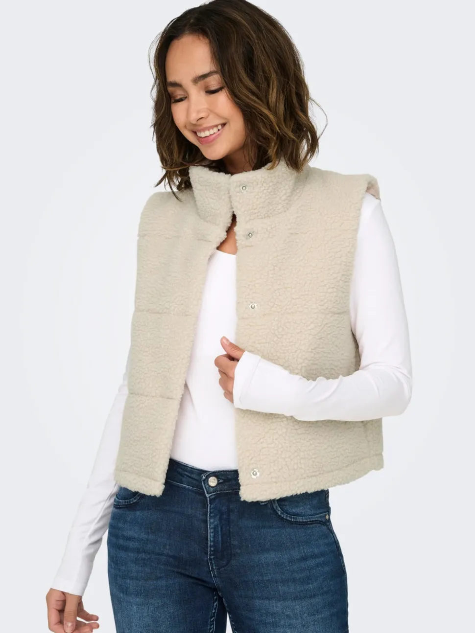 ONLSANDRA Gilet teddy