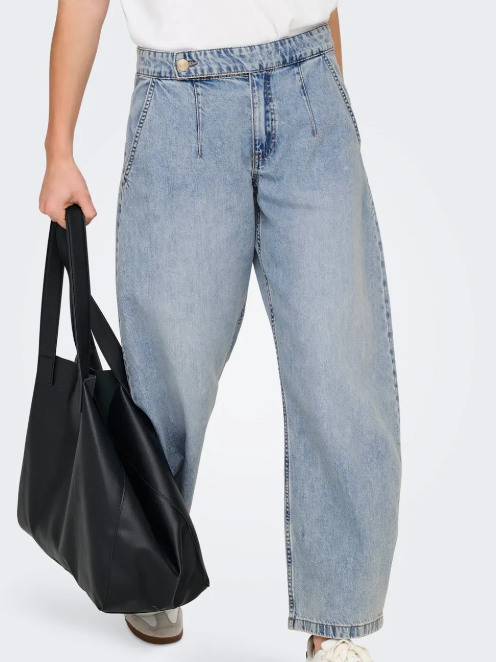 ONLSAVONA Vita media Barrel fit Lunghezza alla caviglia Jeans