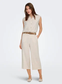 ONLSIESTA Cropped Fit Lino Pantaloni culotte