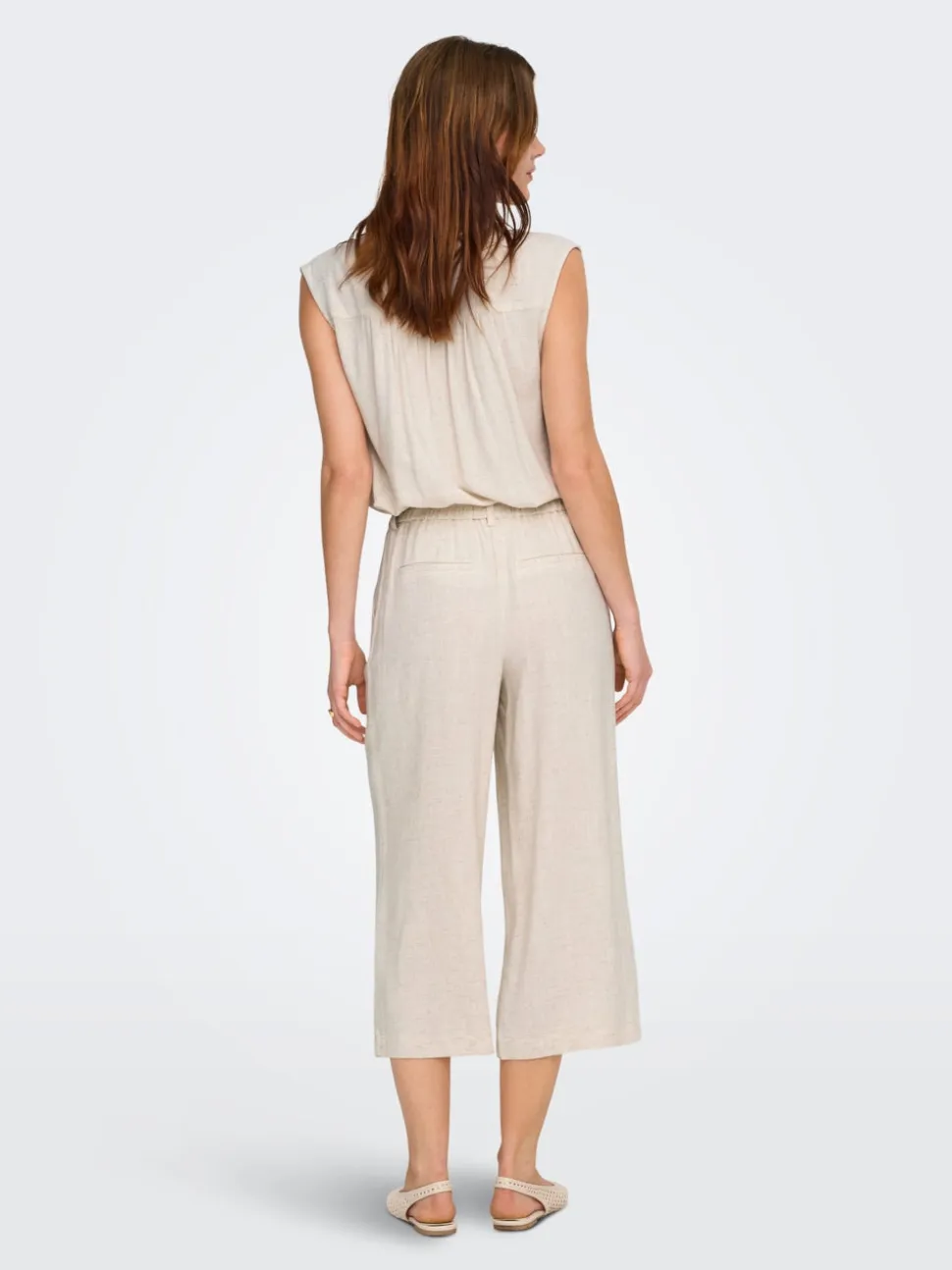 ONLSIESTA Cropped Fit Lino Pantaloni culotte