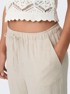 ONLSIESTA Straight Fit Lino Pantaloni