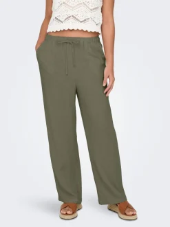 ONLSIESTA Straight Fit Lino Pantaloni