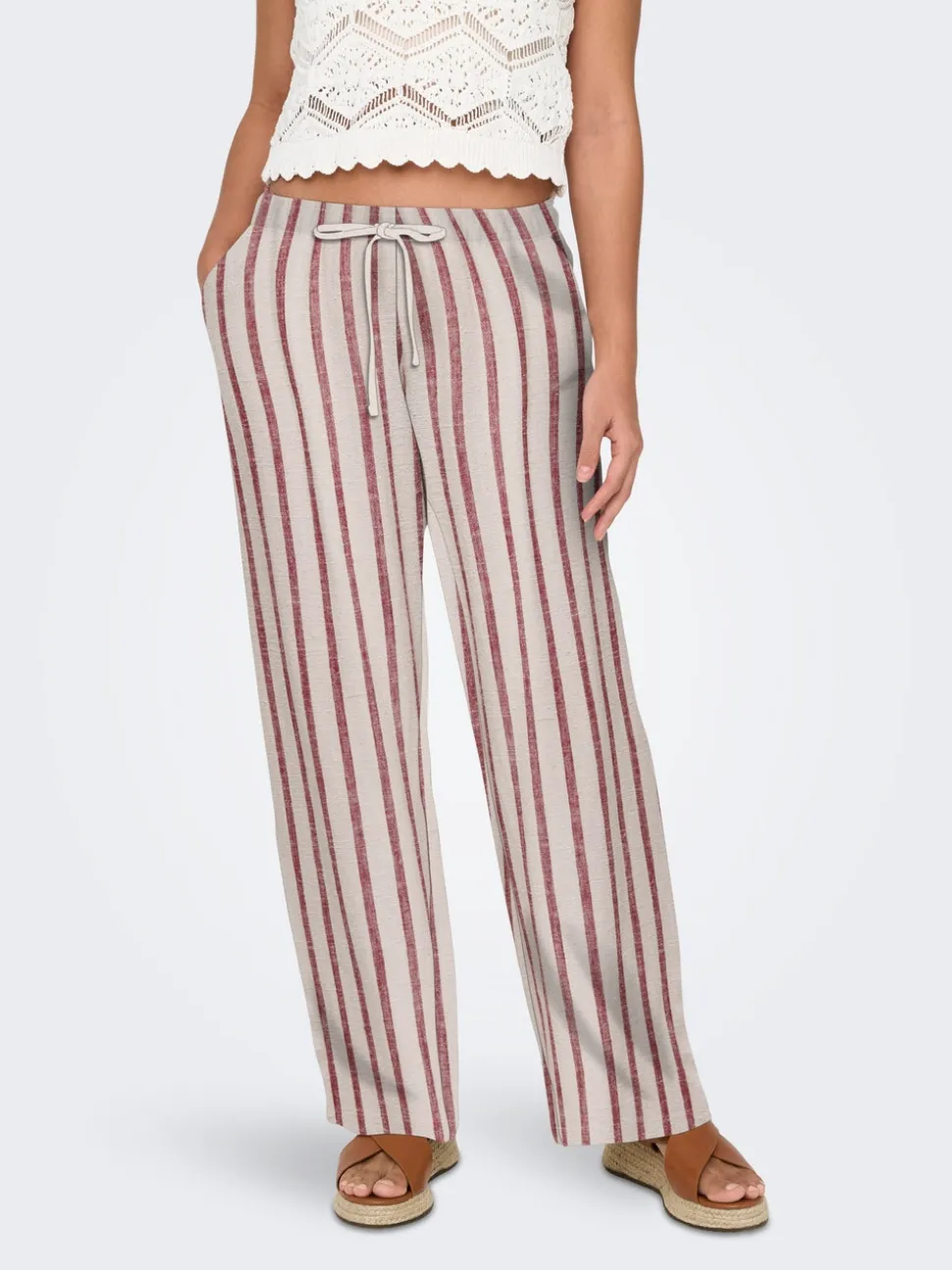 ONLSIESTA Straight Fit Lino Pantaloni