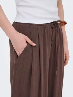 ONLSIESTA Wide Leg Fit Lino Pantaloni a gamba larga
