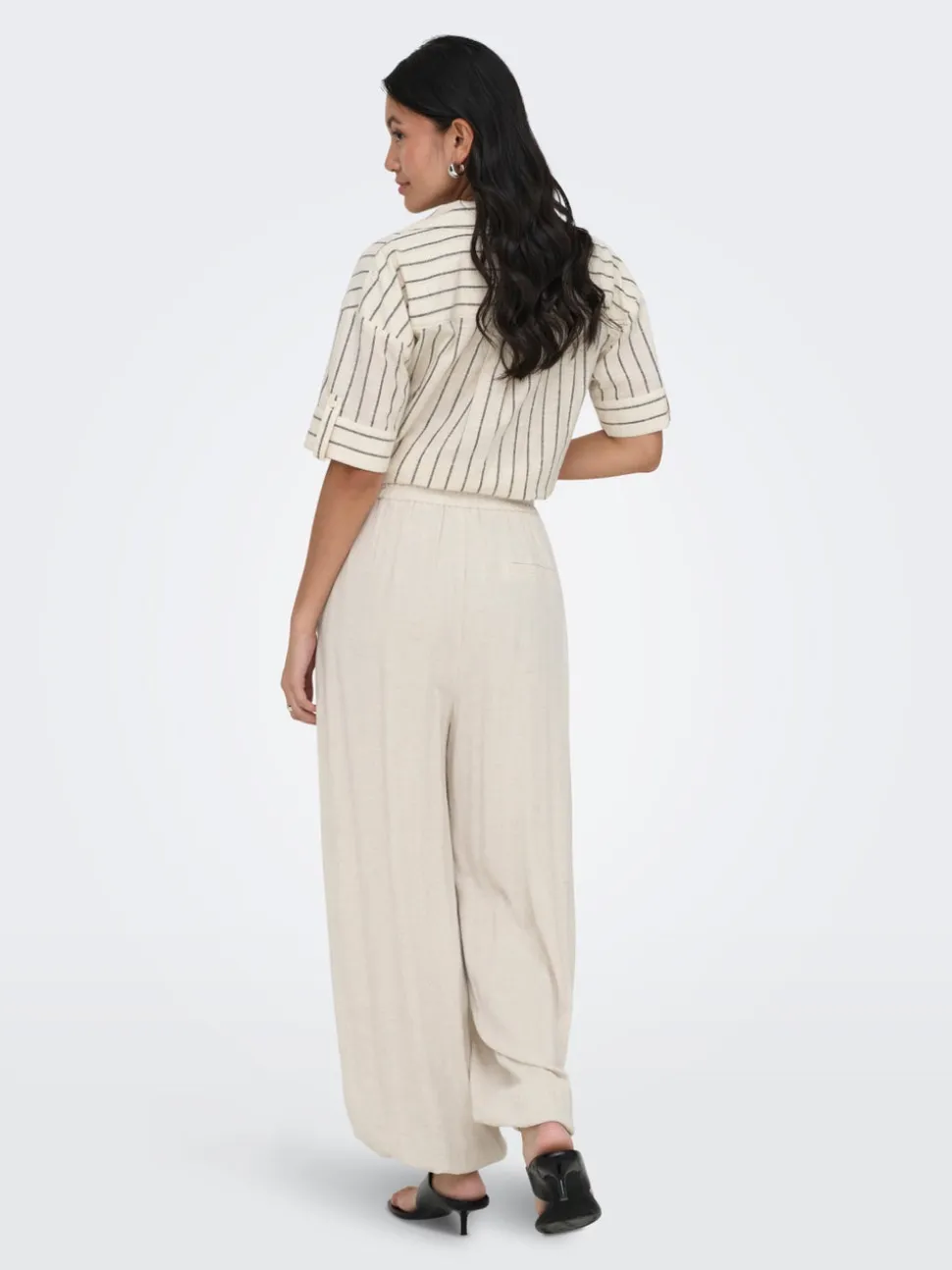 ONLSIESTA Wide Leg Fit Lino Pantaloni a gamba larga