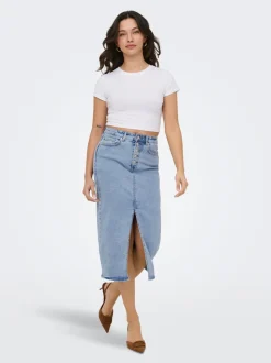 ONLSILJA Gonna in jeans Gonna midi