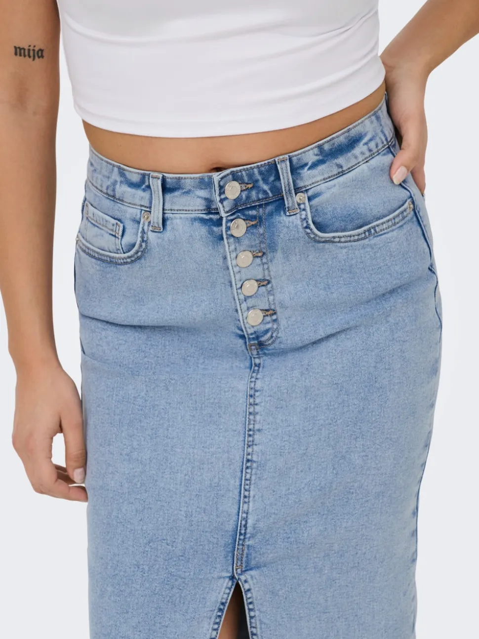 ONLSILJA Gonna in jeans Gonna midi