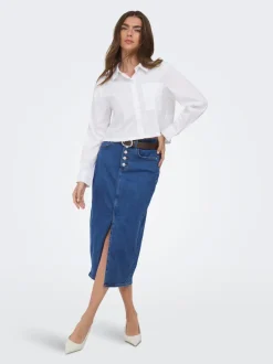 ONLSILJA Gonna in jeans Gonna midi