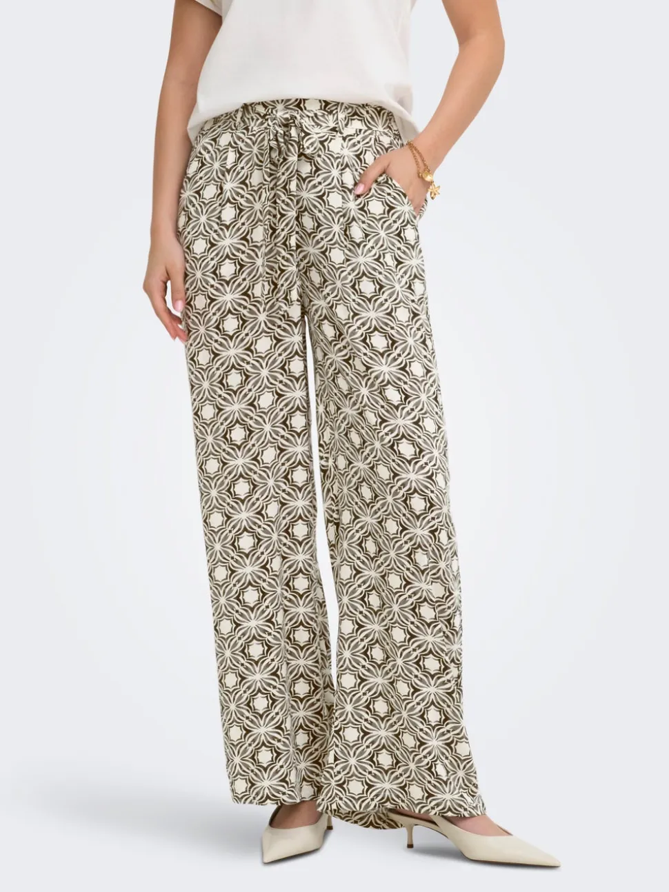 ONLSILVA Regular Fit Pantaloni in maglia