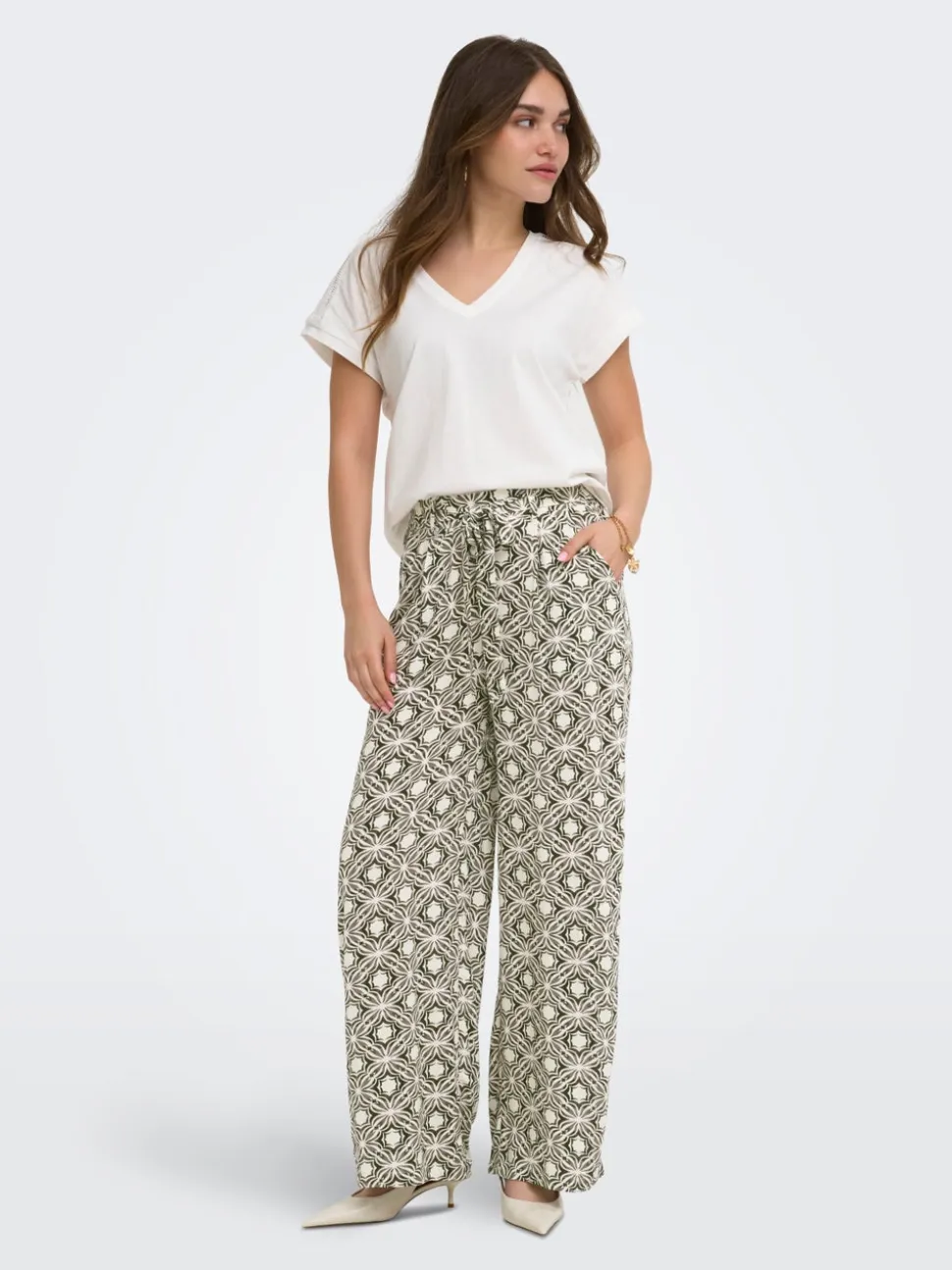 ONLSILVA Regular Fit Pantaloni in maglia