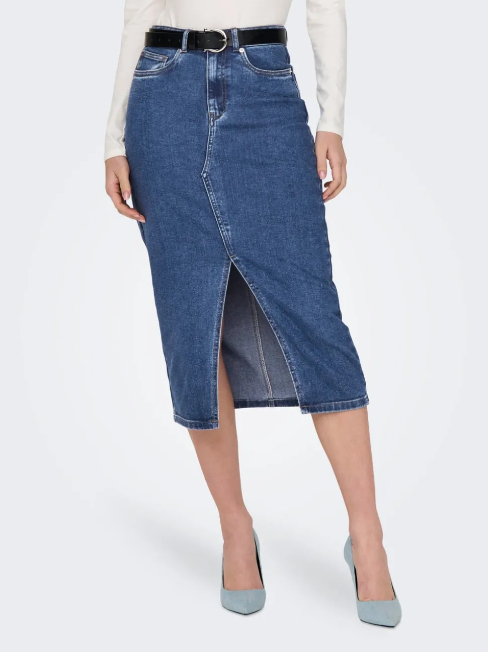 ONLSIRI Denim Gonna in jeans Gonna midi