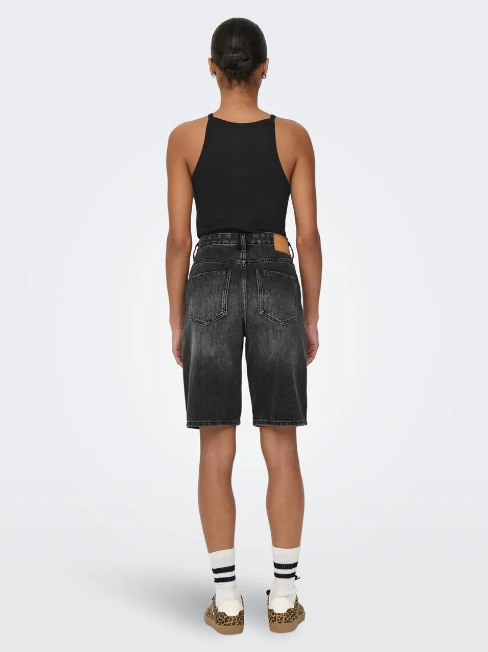 ONLSONNY Vita alta Regular Fit Bermuda in jeans