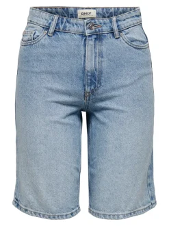 ONLSONNY Vita alta Regular Fit Bermuda in jeans