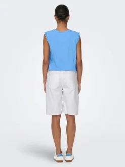 ONLSONNY Vita alta Regular Fit Bermuda in jeans