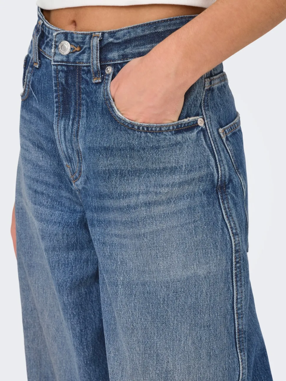 ONLTAYLOR Vita alta Barrel fit Jeans