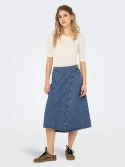 ONLTHEA Denim Gonna in jeans Gonna midi