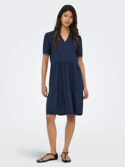 ONLTIRI-GOA Lino Vestito corto