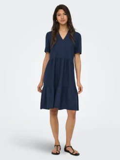 ONLTIRI-GOA Lino Vestito corto